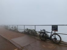 foggy as hell
can’t see anything
didn’t do as well as i wanted in hawk hill 

time for lunch 