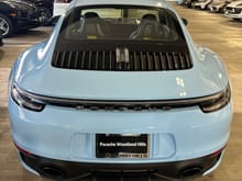 Carrera T with exclusive design taillights.  Lettering appears black.