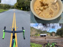 lonely on the road.
after ride affogato