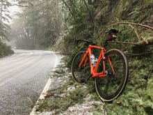 i ride when it snowed in SF peninsula early this year. death defying experience. never again.