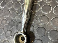 Here is one end of the rod