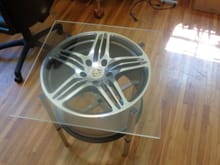 Oh yea, the bedside table I made a few years ago... can ya tell I like these wheels?? 
