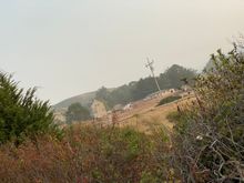 looking across hwy1 toward half moon bay 