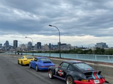 Pulled off for some pics with the Montreal Skyline. 