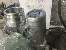 adaptor sits on top of turbo 