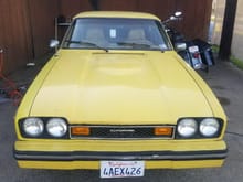 76' Mercury Capri w 4spd. Made in West Germany. Bought it to do an engine swap. Still haven't! ;)