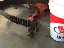 Original muffler straps were ready to fail