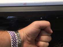 A first and some fingers.
