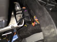 Zip tied port with full connected obd2 cable