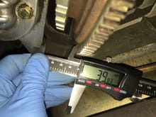 held caliper in place levered towards front and got 39.83...delta of 0.15mm...