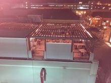 Upstairs patio to hang out at with heaters!