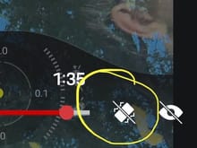 when playing back video, there is an icon to show/hide the overlay, but also this icon, circled in yellow.. that does not seem to do anything. anyone know what it is?