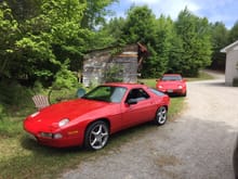 A red 91 and a red 79. Hard to believe the minimally changed 928 had such a long run.