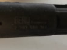 Sorry this one not very good focus, but the seams in the rubber are much straighter and also there is a Beru stamping.
