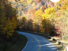 Cherohala Skyway (past ToD), climbs to 6K+ ft (2829 m) going from NC - TN.