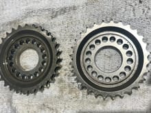 Timing gears… one is out of spec 