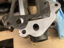 Gasket and head surface close up