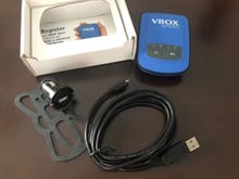 Package Content - VBOX Sport, Cigar plug, USB adapter, 4Gb SD Card