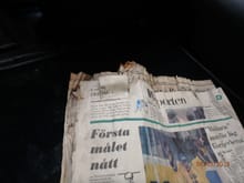 Someone left their news paper in there from 1991