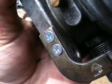New screws so the TB fits above the turbo