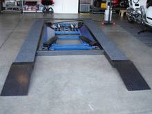 Old ramp and platform setup