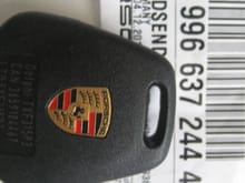 New Porsche key head front