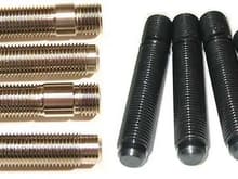 We have studs in various lengths and finishes.  Track-Studs.com