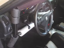 Steering wheel extension LH view