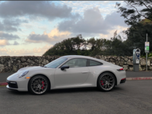 Chalk Carrera S at the top