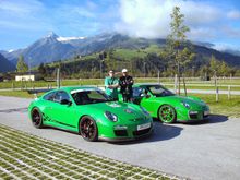 Here s my Porsche Green Car with a Viper(Signal) Green one behind. Both were PTS and going for PTS significantly delayed delivery/production of our cars, like 7 mths !