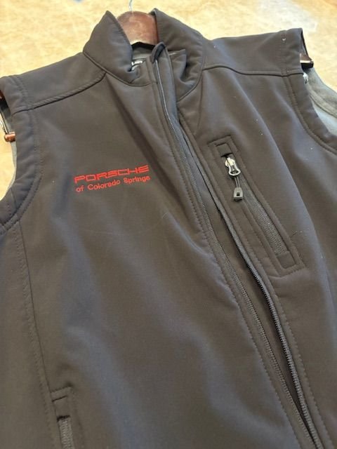 Accessories - Black Porsche Font Logo vest - $255 new, unworn for $60, free shipping in US. - Used - 0  All Models - Santa Rosa Beach, FL 32459, United States