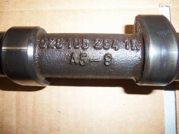Exhaust camshaft casting number.