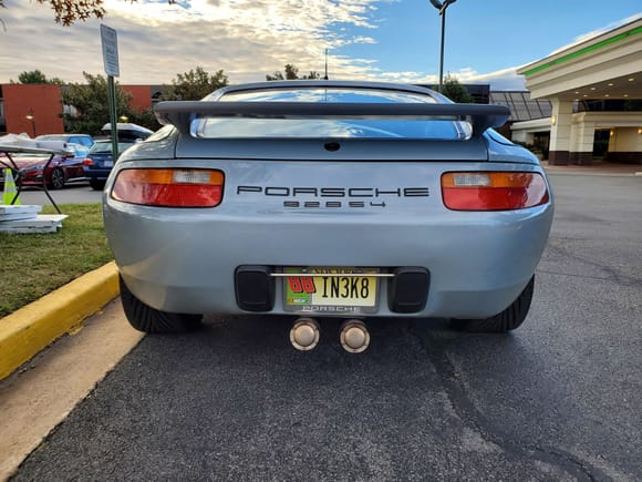 Custom Supertrapp dual exhaust - maybe the coolest 928 exhaust ever