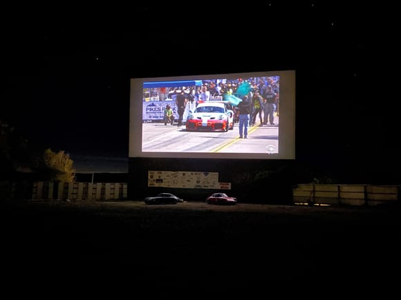 closed out the rally at the drive-in  