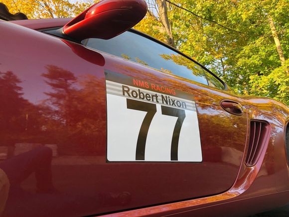 Vinyl autocross numbers, NY Metro Region PCA