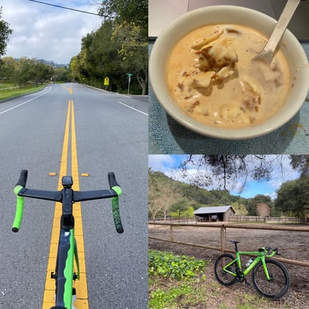 lonely on the road.
after ride affogato