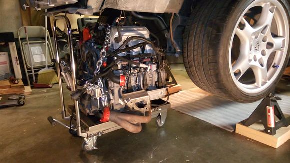 Once I mate the tranny should have good space to bolt everything up.