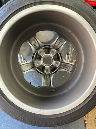 Inside of 9.5" wheel.