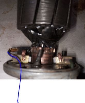 Be sure not to pull this wire out/off its connections - it will extend and has enough slack to pul the mechanism up and out.