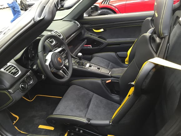 The interior with the "show floor mats.
