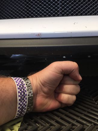 A first and some fingers.