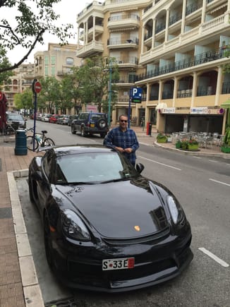 Took in the sights in Monaco.  
Saw another CR GT4 while I was there.