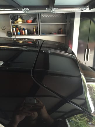 Is this door panel crease weight-bearing or just where the spoiler is glued on?