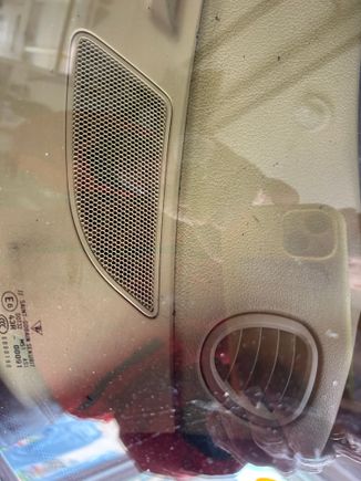 View through windshield