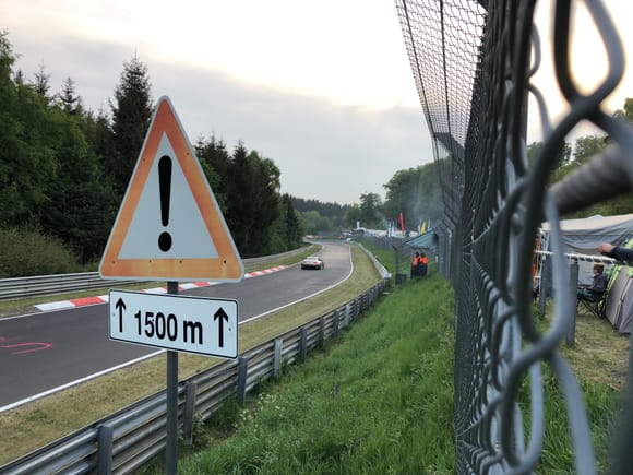 Traffic sign on a race track. As you know Nordschleife is also a pay road so it makes sense in a way. Problem is only that no-one drives slow enough to actually see the signs :)