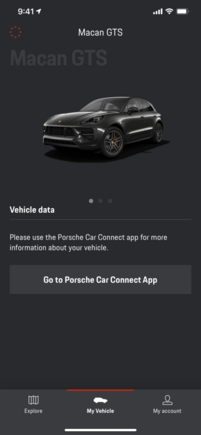 This is the Porsche Connect app.  It doesn't do JACK for Macans.