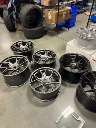 I have a set of P101LWs currently mounted on the car, and a set of Manthay LW wheels on order - I'll post weights of each of these once available for comparison