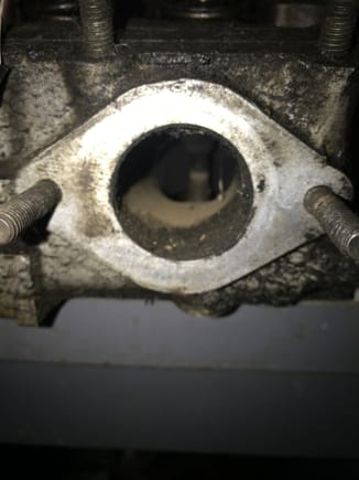 This is a dirty exhaust port from one of my 944s. but thinking about it that would only displace coolant and creat other issues and not mix coolant into your oil.