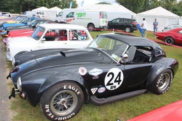 Gorgeous replica Cobra coupe--love the license plate!