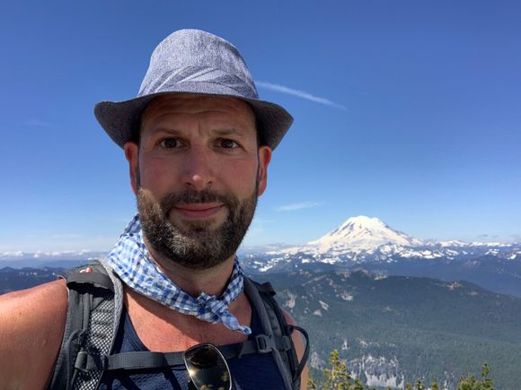 From near the summit.  It was HOT!